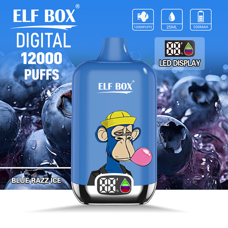 ELF BOX Digital 12000 Puffs Disposable Vape Wholesale - Vapz Vape Wholesale