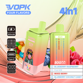 VOPK FOUR FLAVORS 80000 Puffs Disposable Vape Wholesale - Vapz Vape Wholesale
