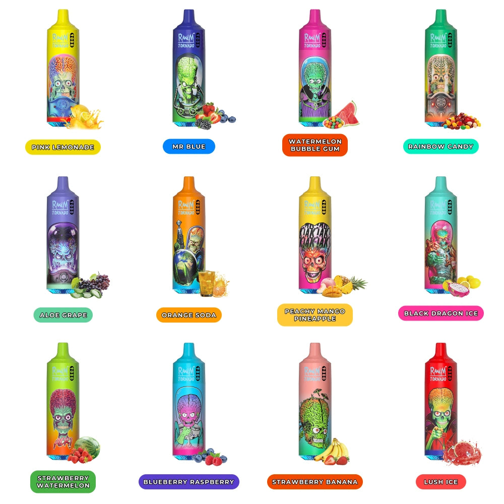 Fumot RandM Tornado 9000 Puffs Disposable Vape Wholesale - Vapz Vape Wholesale