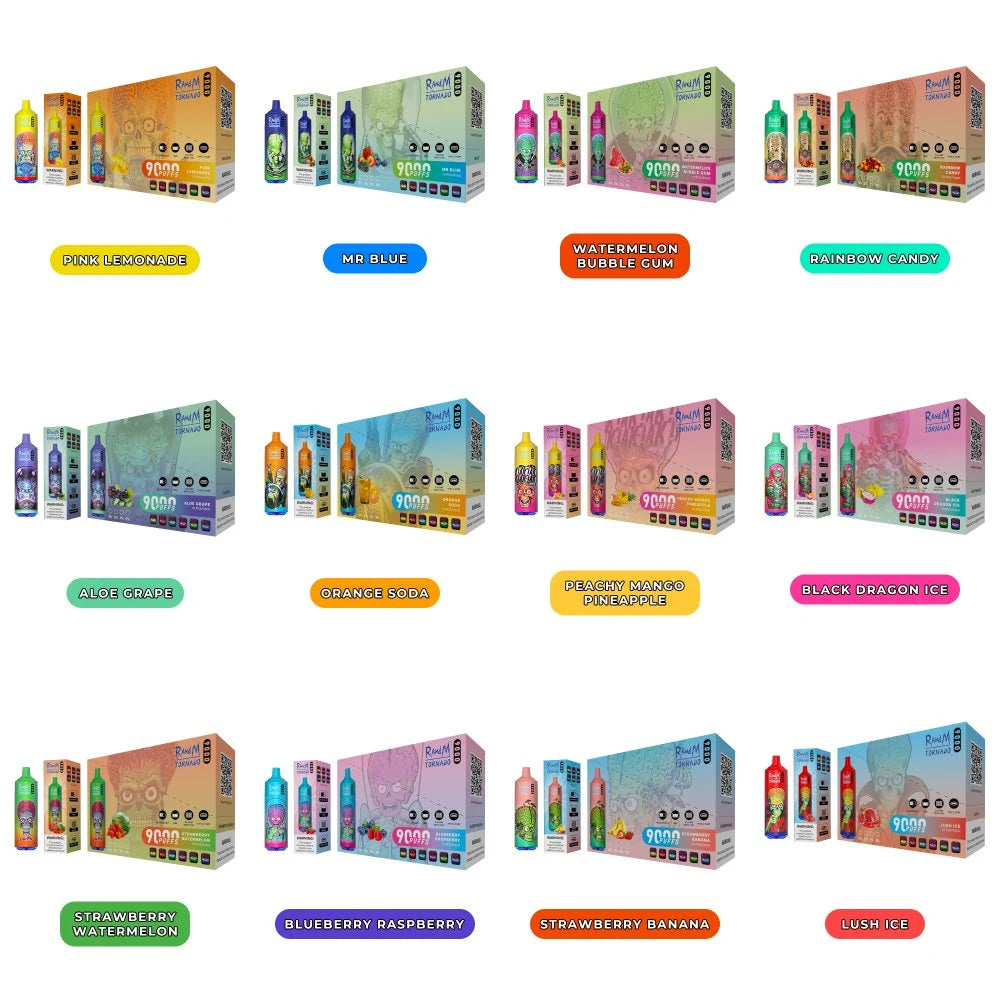 Fumot RandM Tornado 9000 Puffs Disposable Vape Wholesale - Vapz Vape Wholesale