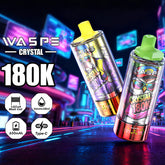 EU Warehouse WASPE Crystal 8 in 1 180K Puffs 68ml Disposable Vape Wholesale