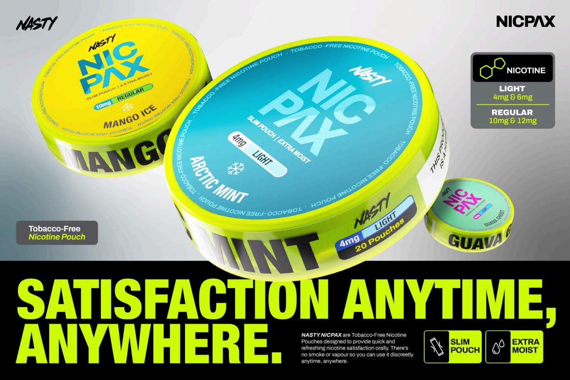 Nasty NicPax Nicotine Pouches Wholesale - Vapz Vape Wholesale
