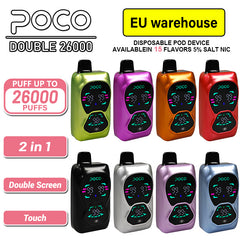 EU Warehouse POCO DOUBLE 26000 Puffs Disposable Vape Wholesale - Vapz Vape Wholesale