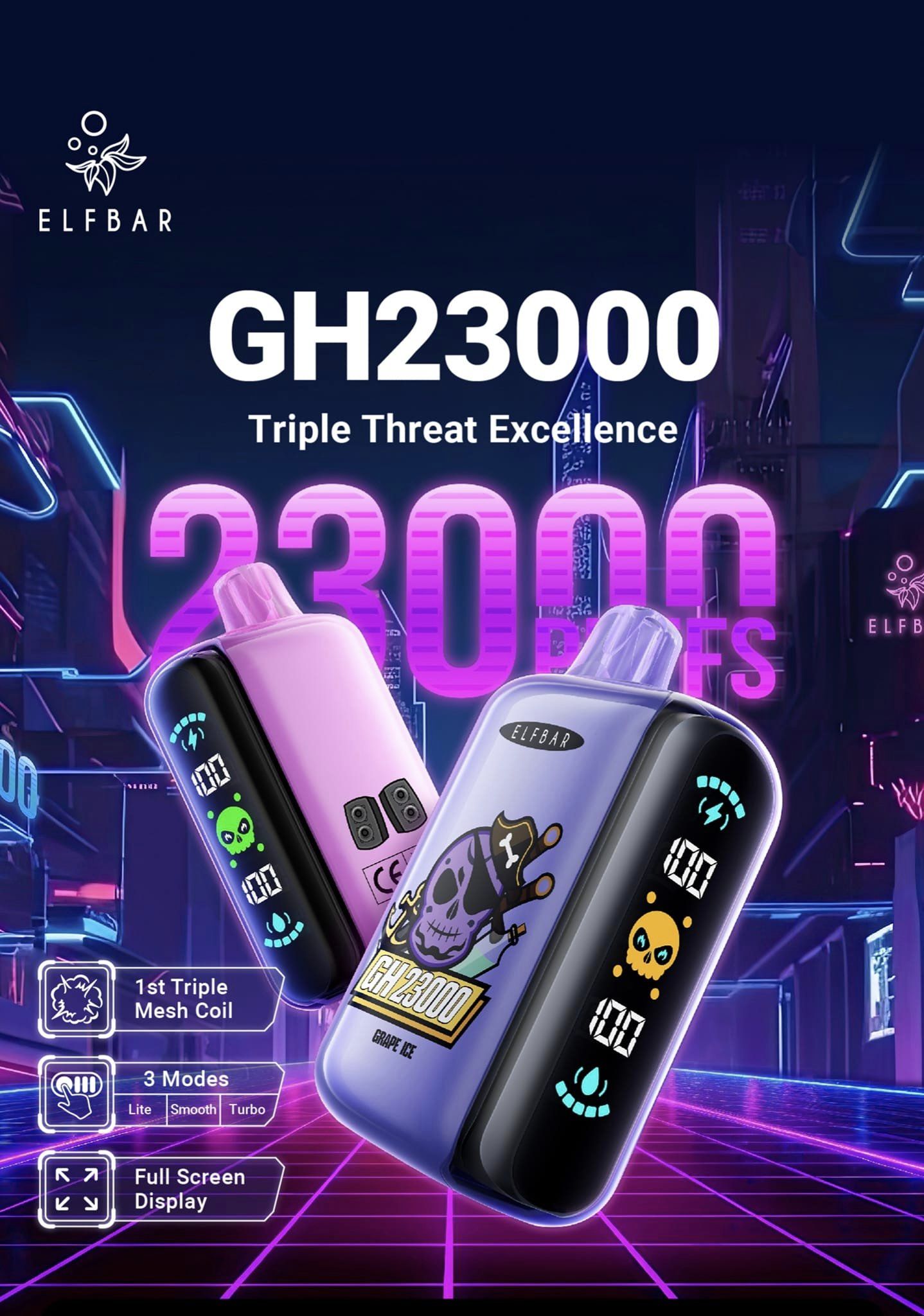 ELF BAR GH23000 Puffs Disposable Vape Wholesale - Vapz Vape Wholesale