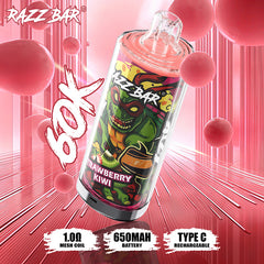 EU Warehouse Razz Bar 60000 puffs Disposable Vape Wholesale
