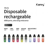 Kamry Akula 6000 Puffs Disposable Vape Wholesale - Vapz Vape Wholesale