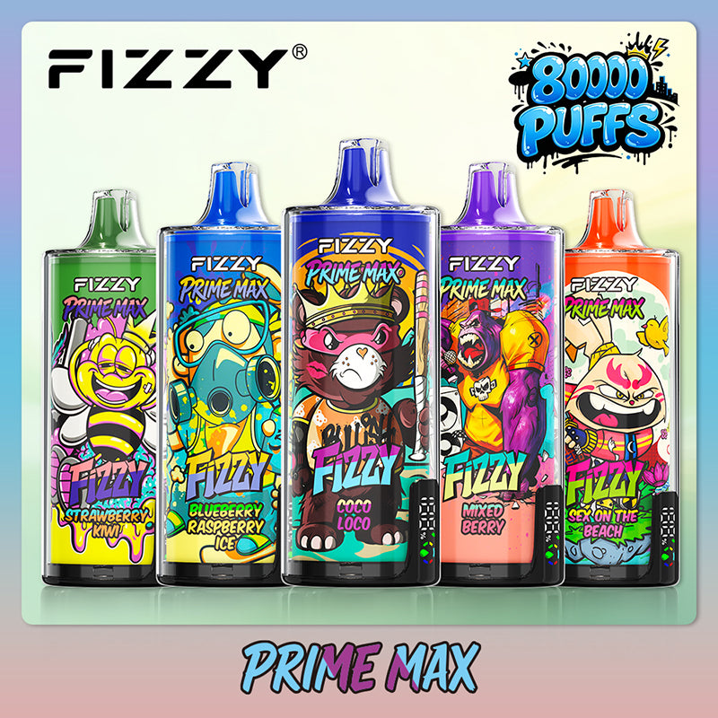 prime flavors vape EU Warehouse FIZZY MAX 80000 Puffs Disposable Wholesale – Vapz Vape Wholesale ice-cream-cake-thca Colors:Color Burst Vuse Extra Intense Watermelon