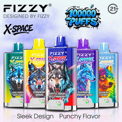 EU Warehouse FIZZY X-SPACE 100K Puffs Disposable Vape Wholesale