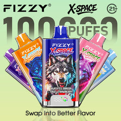 EU Warehouse FIZZY X-SPACE 100K Puffs Disposable Vape Wholesale