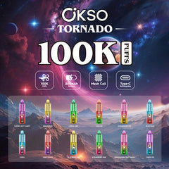 EU Warehouse OKSO tornado 100k Puffs Disposable Vape Wholesale