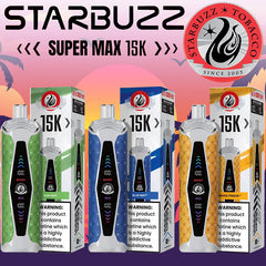 STARBUZZ SUPER MAX 15000 Puffs Disposable Vape Wholesale - Vapz Vape Wholesale