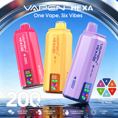 EU Warehouse VAPEN HEXA 6IN1 200K Puffs Disposable Vape Wholesale