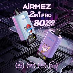 EU Warehouse Airmez FOX 2IN1 PRO 80000 Puffs Disposable Vape Wholesale