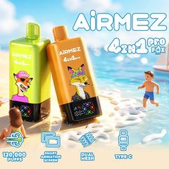 EU Warehouse Airmez FOX 4IN1 PRO 120K Puffs Disposable Vape Wholesale