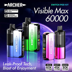 ARCHER VISIBLE MAX 60000 Puffs 20ml Disposable Vape Wholesale - Vapz Vape Wholesale
