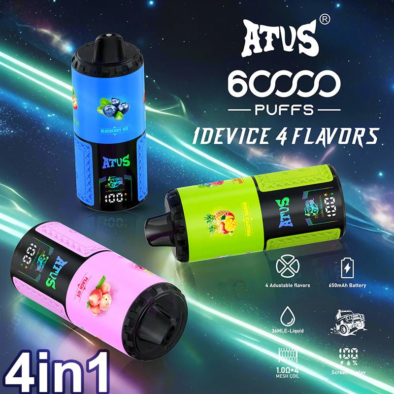 ATVS 4IN1 60000 Puffs Disposable Vape Wholesale – Vapz Vape Wholesale