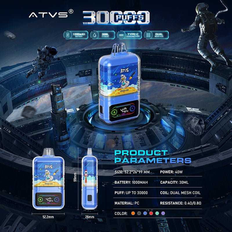 ATVS Astronaut 30000 Puffs Disposable Vape Wholesale Vapz Vape Wholesale ATVS Astronaut 30000 Puffs Disposable Vape Wholesale Vapz Vape Wholesale