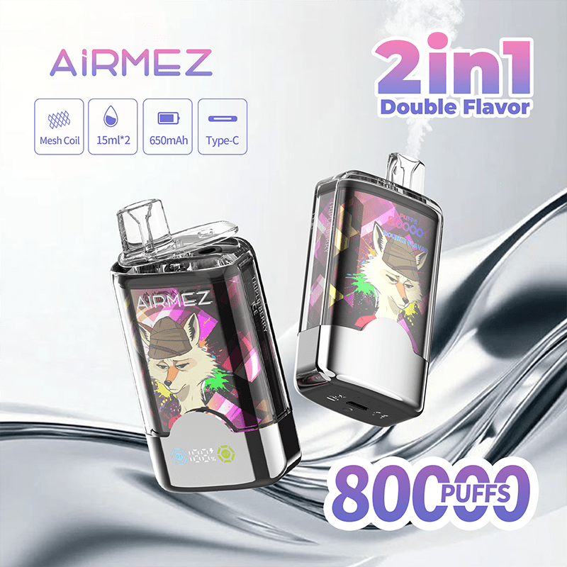 EU Warehouse Airmez FOX 2 IN 1 80000 Puffs Disposable Vape Wholesale Vapz Vape Wholesale EU Warehouse Airmez FOX 2 IN 1 80000 Puffs Disposable Vape Wholesale Vapz Vape Wholesale