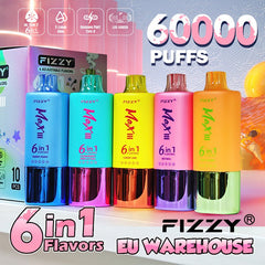 EU Warehouse FIZZY 6IN1 60000 Puffs Disposable Vape Wholesale - Vapz Vape Wholesale