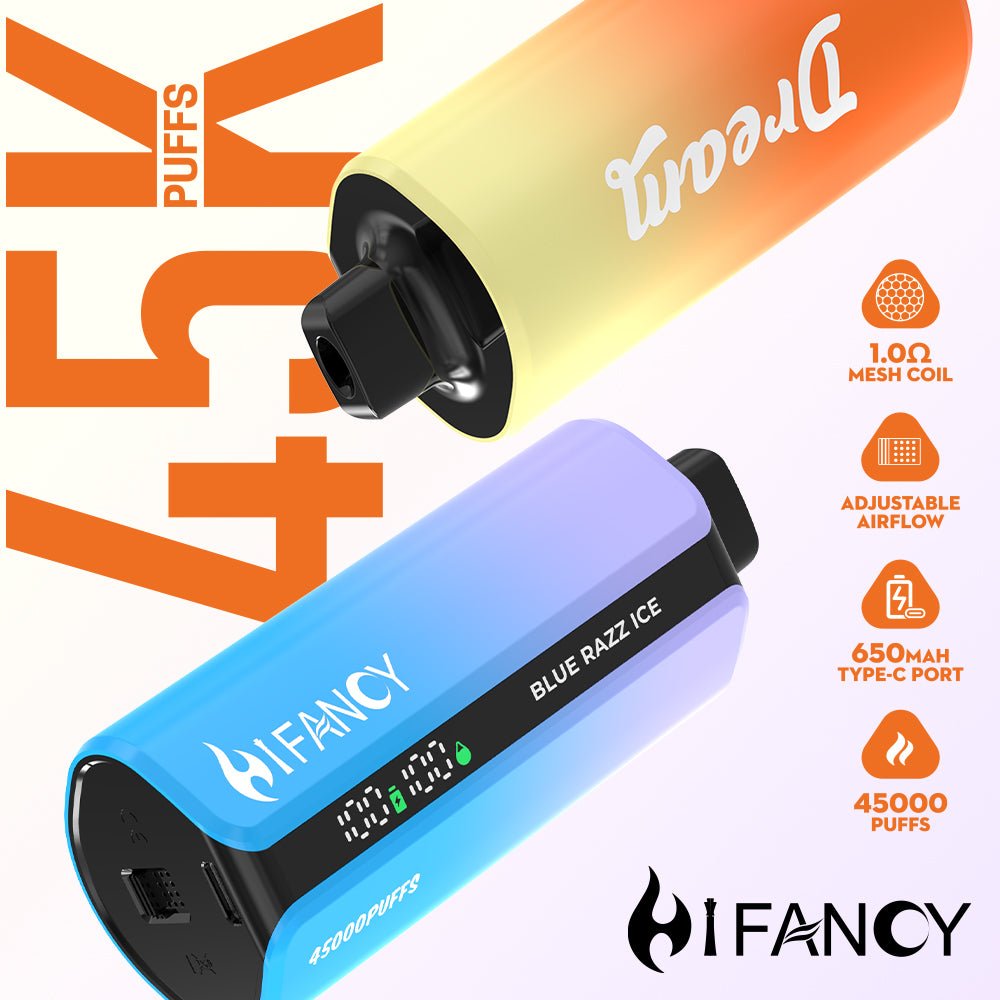 EU Warehouse HIFANCY DREAM 45000 Puffs Disposable Vape Wholesale Vapz Vape Wholesale EU Warehouse HIFANCY DREAM 45000 Puffs Disposable Vape Wholesale Vapz Vape Wholesale