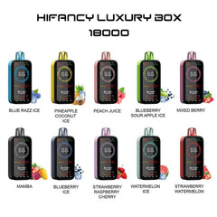 EU Warehouse HIFANCY LUXURY BOX 18000 Puffs Disposable Vape Wholesale - Vapz Vape Wholesale