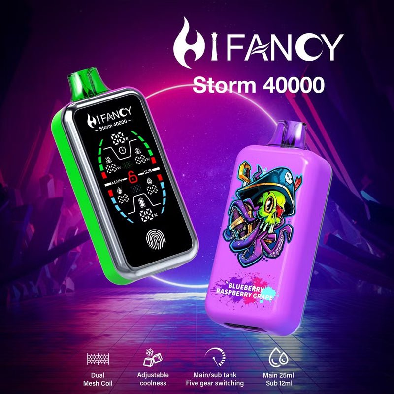 EU Warehouse HIFANCY STORM 40000 Puffs Disposable Vape Wholesale - Vapz Vape Wholesale