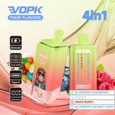 EU Warehouse VOPK FOUR FLAVORS 80000 Puffs Disposable Vape Wholesale - Vapz Vape Wholesale