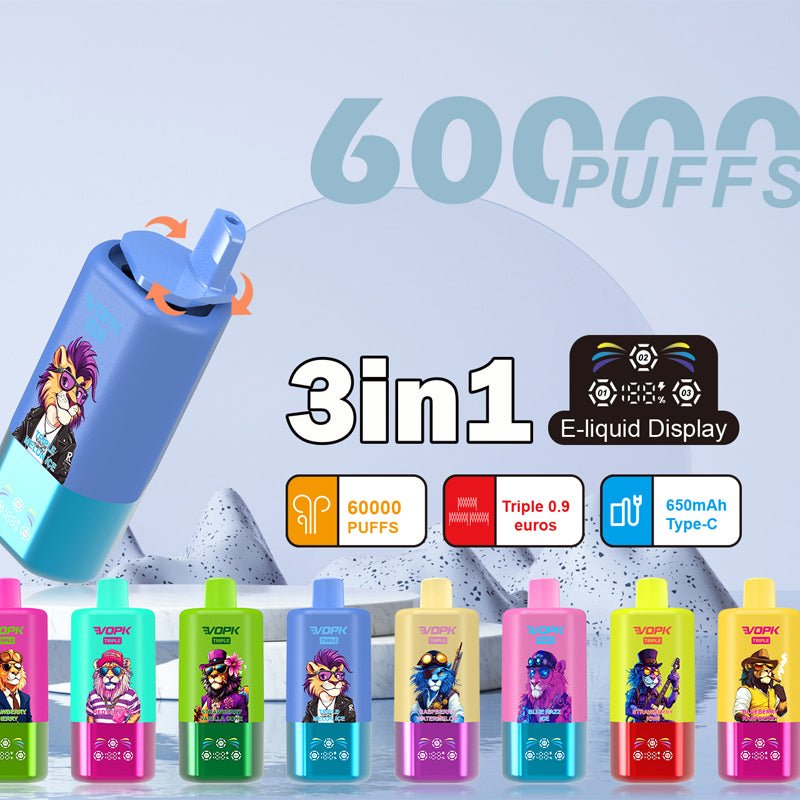 EU Warehouse VOPK Triple 3in1 60000 Puffs Disposable Vape Wholesale Vapz Vape Wholesale EU Warehouse VOPK Triple 3in1 60000 Puffs Disposable Vape Wholesale Vapz Vape Wholesale