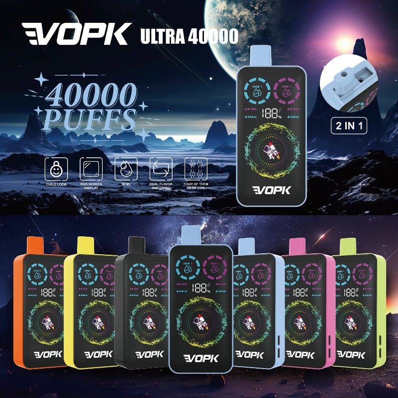 EU Warehouse VOPK ULTRA 40000 Puffs Disposable Vape Wholesale - Vapz Vape Wholesale