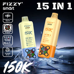 EU Warehouse FIZZY SMART 15 IN 1 150k Puffs 80ml Disposable Vape Wholesale