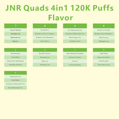 JNR Quads 4in1 120K Puffs 60ml Disposable Vape Wholesale