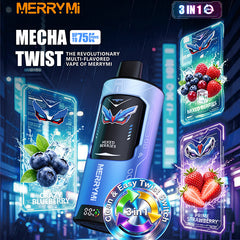 Merrymi Mecha Twist 3IN1 75000 Puffs Disposable Vape Wholesale