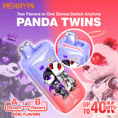 Merrymi PANDA TWINS 2IN1 40000 Puffs Disposable Vape Wholesale