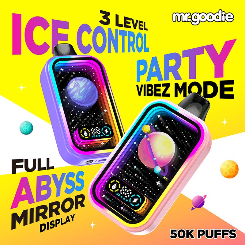 vibez disposable vape Mr.Goodie Abyss Mirror Ice Control 50000 Puffs Disposable Vape Wholesa – Vapz Vape Wholesale