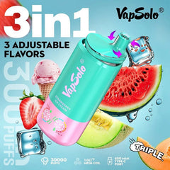 Vapsolo Triple 30000 Puffs Disposable Vape Wholesale - Vapz Vape Wholesale