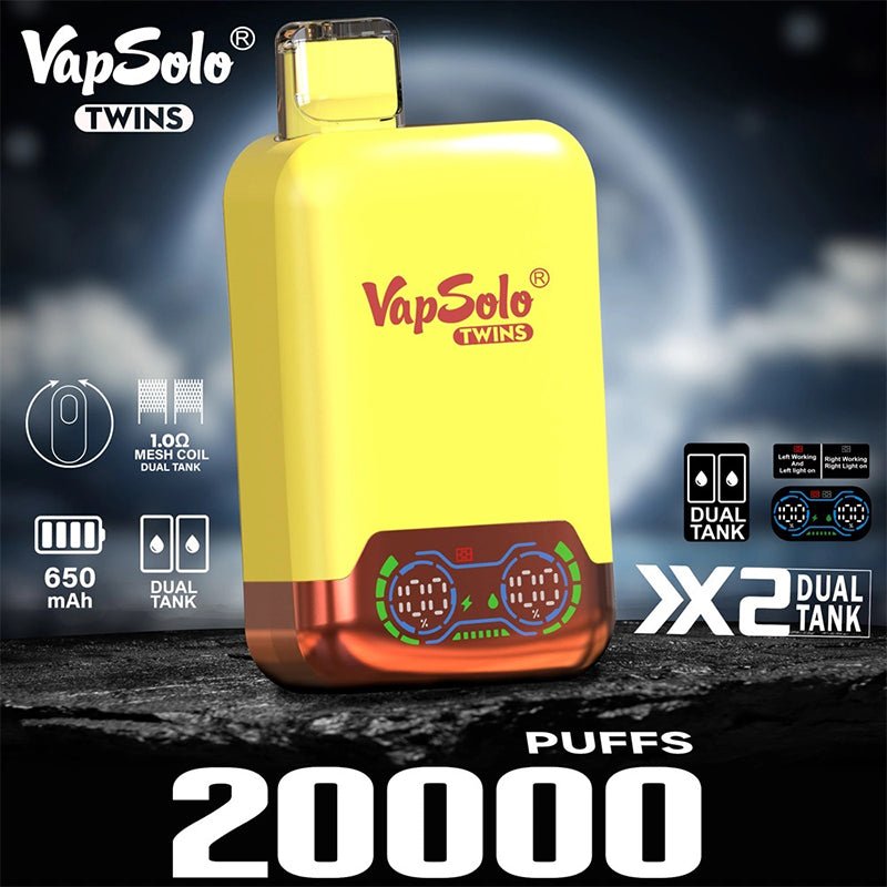 Vapsolo Twins 20000 Puffs Disposable Vape Wholesale - Vapz Vape Wholesale
