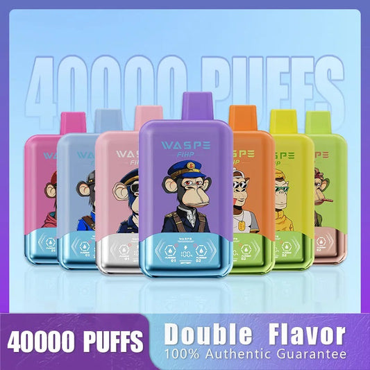WASPE 40K Double Flavors Vape Reviews: 2-in-1 model, 36ML, Dual Flavors and 40,000 Puffs