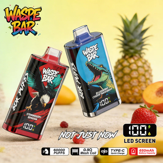 WASPE BAR 60K Vape Full Review: Pure Flavor, 34ML, One Pod and Big Puffs