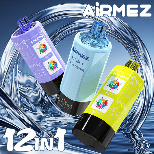 Airmez 12 IN 1 300K Puffs: Disposable Vape Wholesale, EU Warehouse, Multiple Flavors and High Puffs