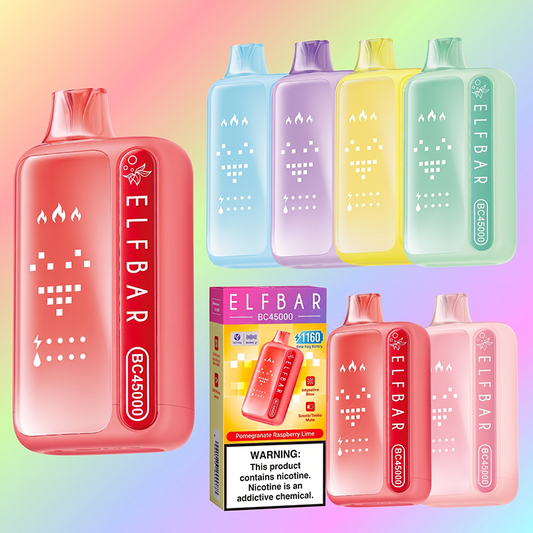 ELF BAR BC 45000 Puffs Reviews: 50mg Nicotine, 25ml E-liquid, 45000 Puffs and 15 Flavors