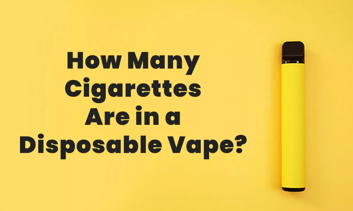 How Many Cigarattes Are in a Disposable Vape