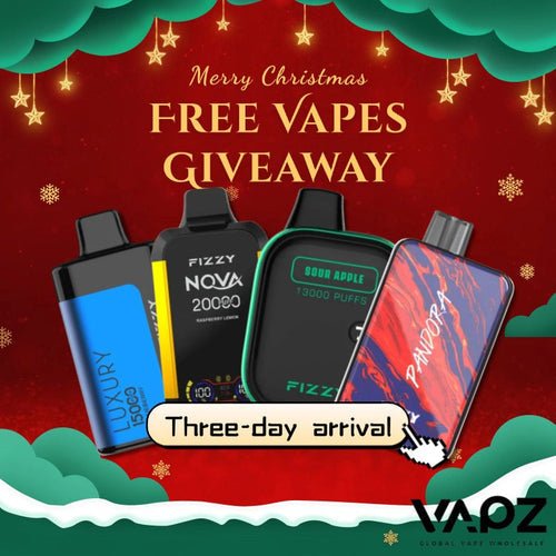 Christmas FIZZY: Get Free Vapes with Fast 3-Day Arrival! - Vapz Vape Wholesale