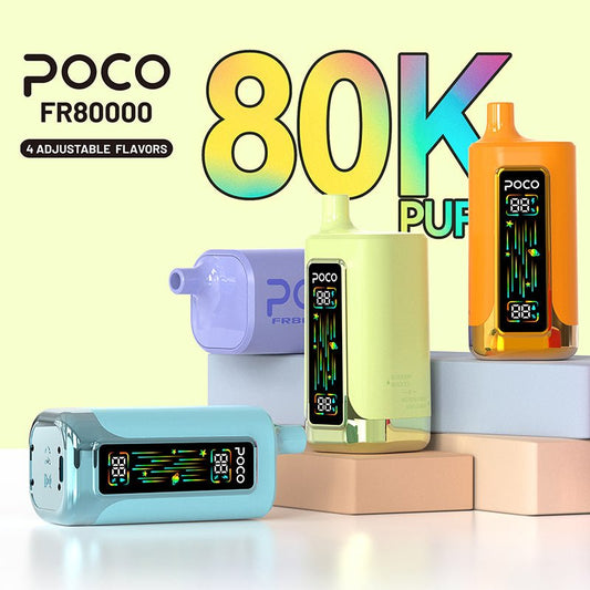 POCO FR 80000 Puffs Disposable Vape Full Review: EU Stock, Flavors and Where to buy?