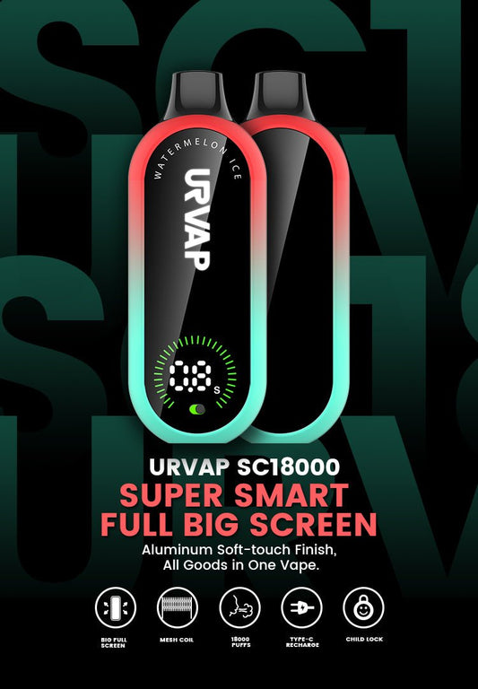 Introducing the URVAP SC18000 Disposable Vape - Vapz Vape Wholesale
