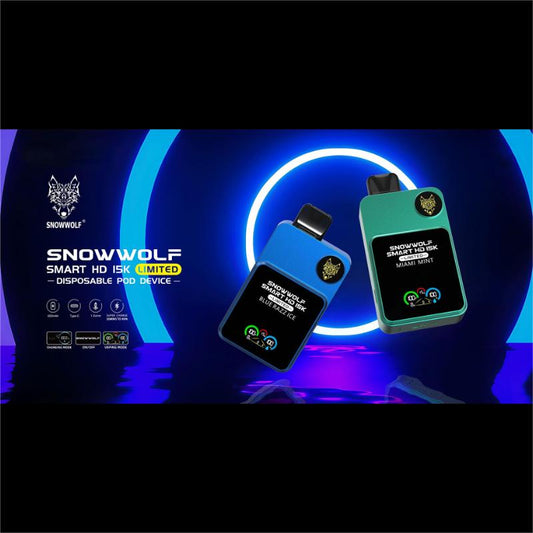 Review SnowWolf Smart HD 15K & 15000 puffs. Specifications - Vapz Vape Wholesale