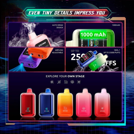 Spaceman Nebula 25000 Plus Disposable Vape: Explore New Vaping Horizons - Vapz Vape Wholesale