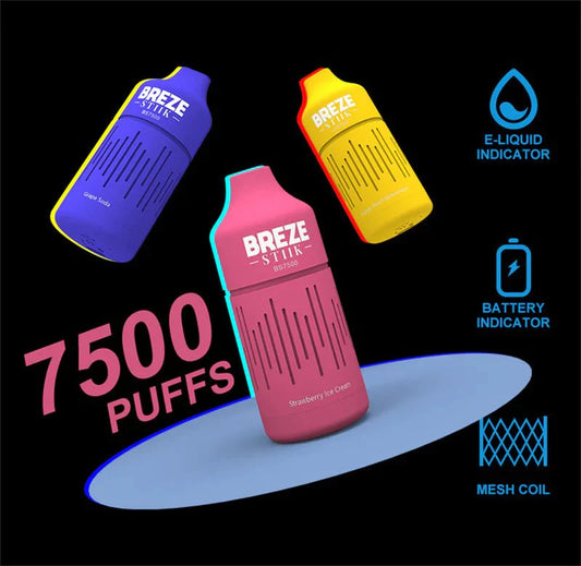 Unlocking the Potential of Disposable Vapes: The Breze Stiik BS7500 Wholesale Experience by VAPZ - Vapz Vape Wholesale