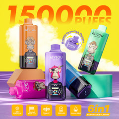 WASPE AIVIOU 6 in 1 150000 Puffs Disposable Vape Wholesale
