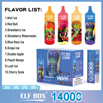 ELF BOX 14000 Puffs Одноразовый вейп оптом 