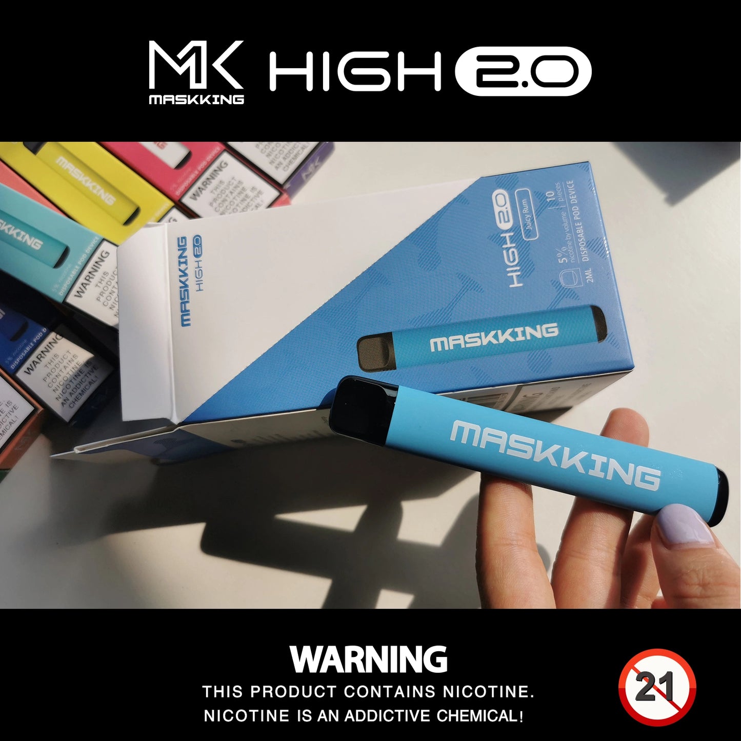 Maskking HIGH2.0 400 Puffs Disposable Vape Wholesale - Vapz Vape Wholesale